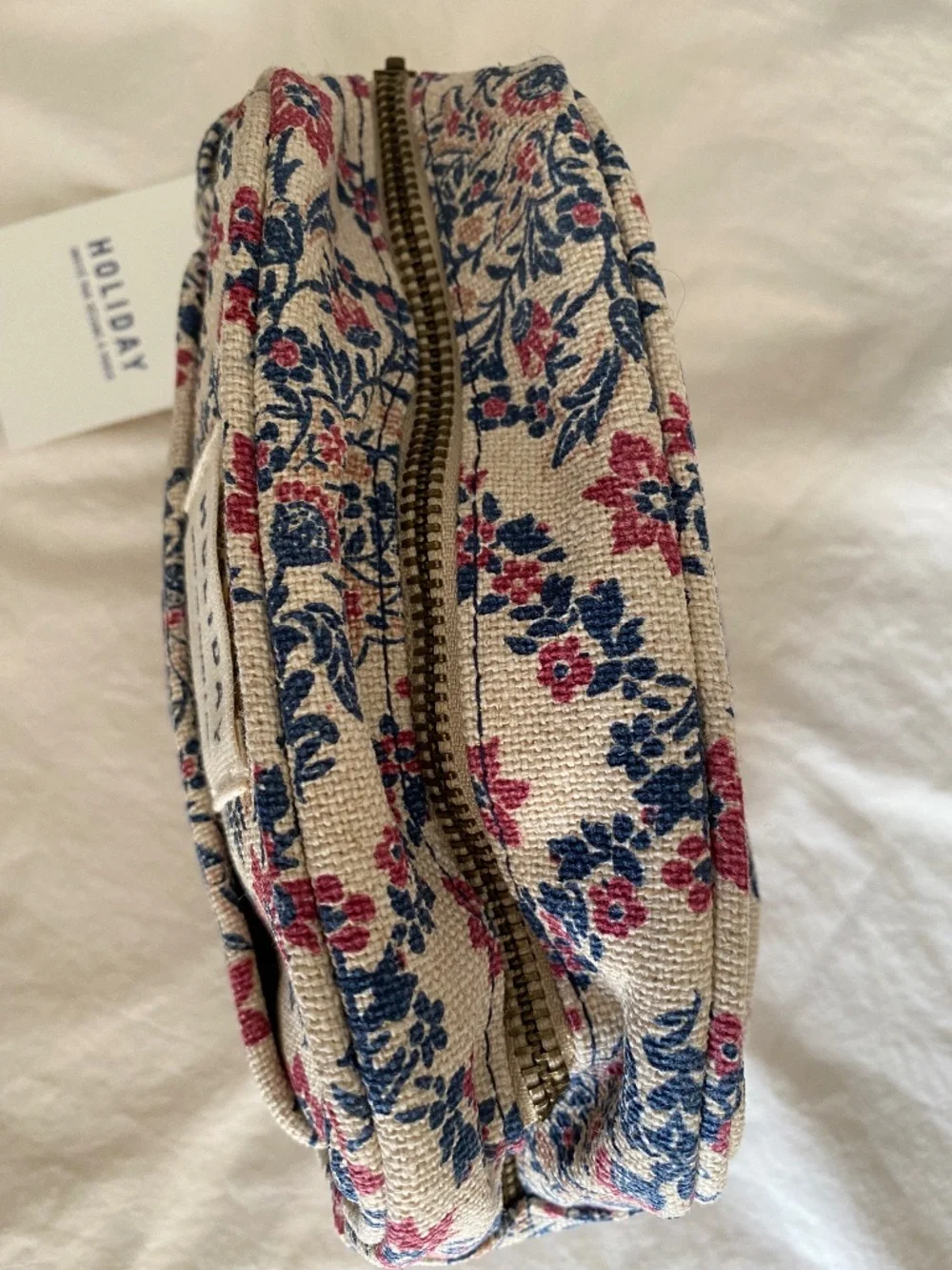 Sezane x Holiday Makeup Bag NWT